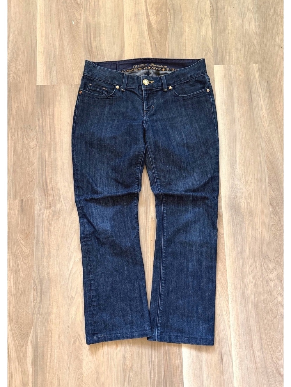 Vintage Y2K Guess Premium Daredevil Bootcut Darkwash Jeans